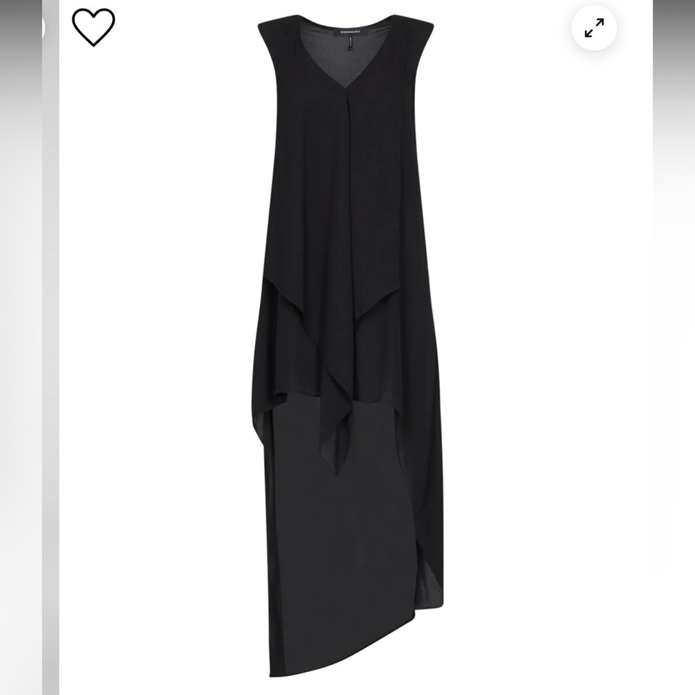BCBGMAXAZRIA Black Ruffle Dress